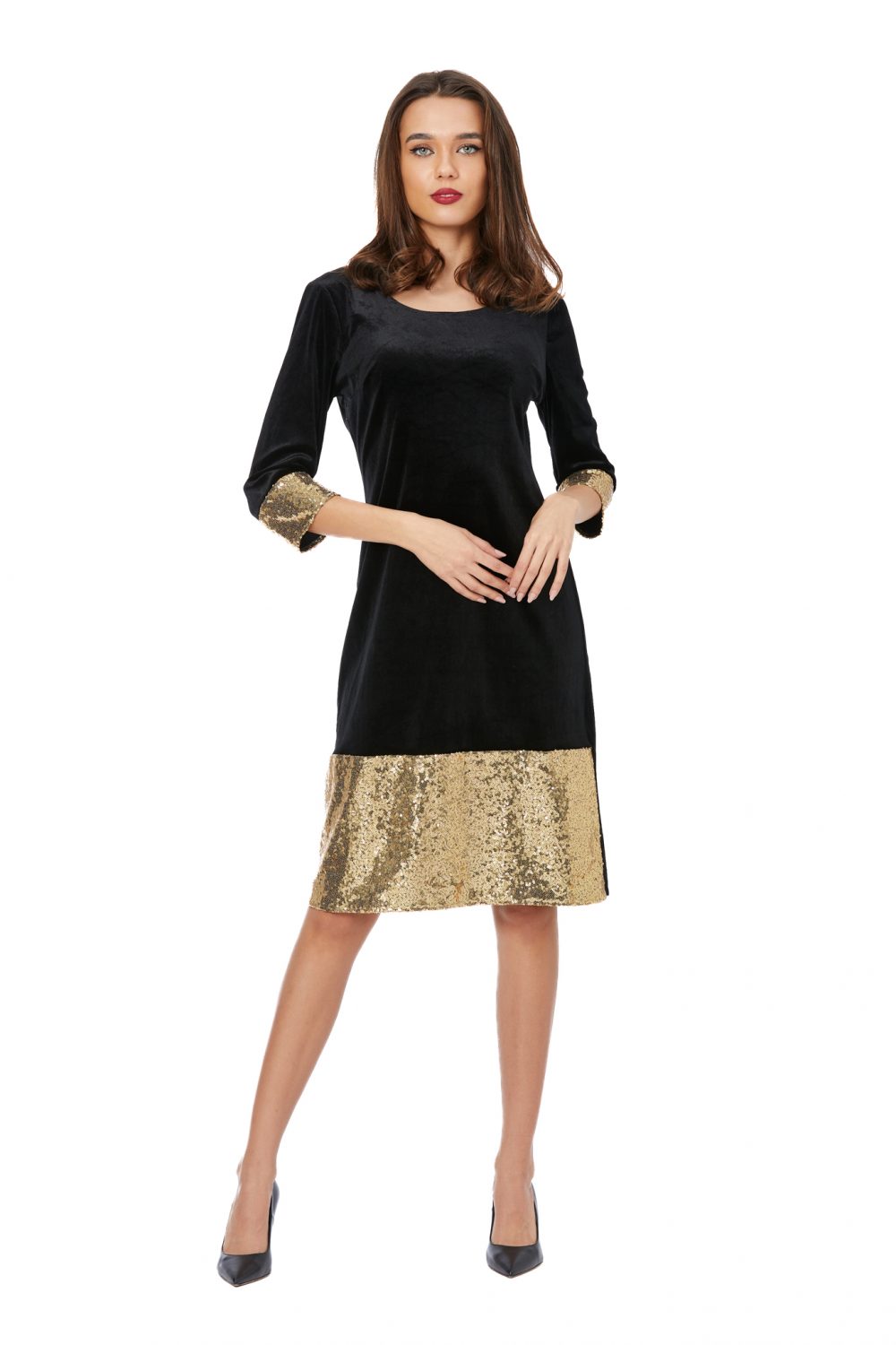 Rochie Eleganta din catifea cod 3302